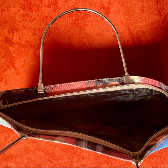 NWOT VINTAGE Y2K Runway SUPERMODEL Print Handbag PURSE - Picture 4 of 14